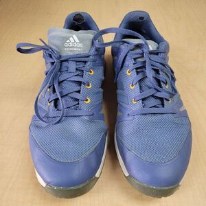 Adidas Golf Shoes Mens 12.5 Blue Orange Primegreen Boost Lace Up Sneakers‎